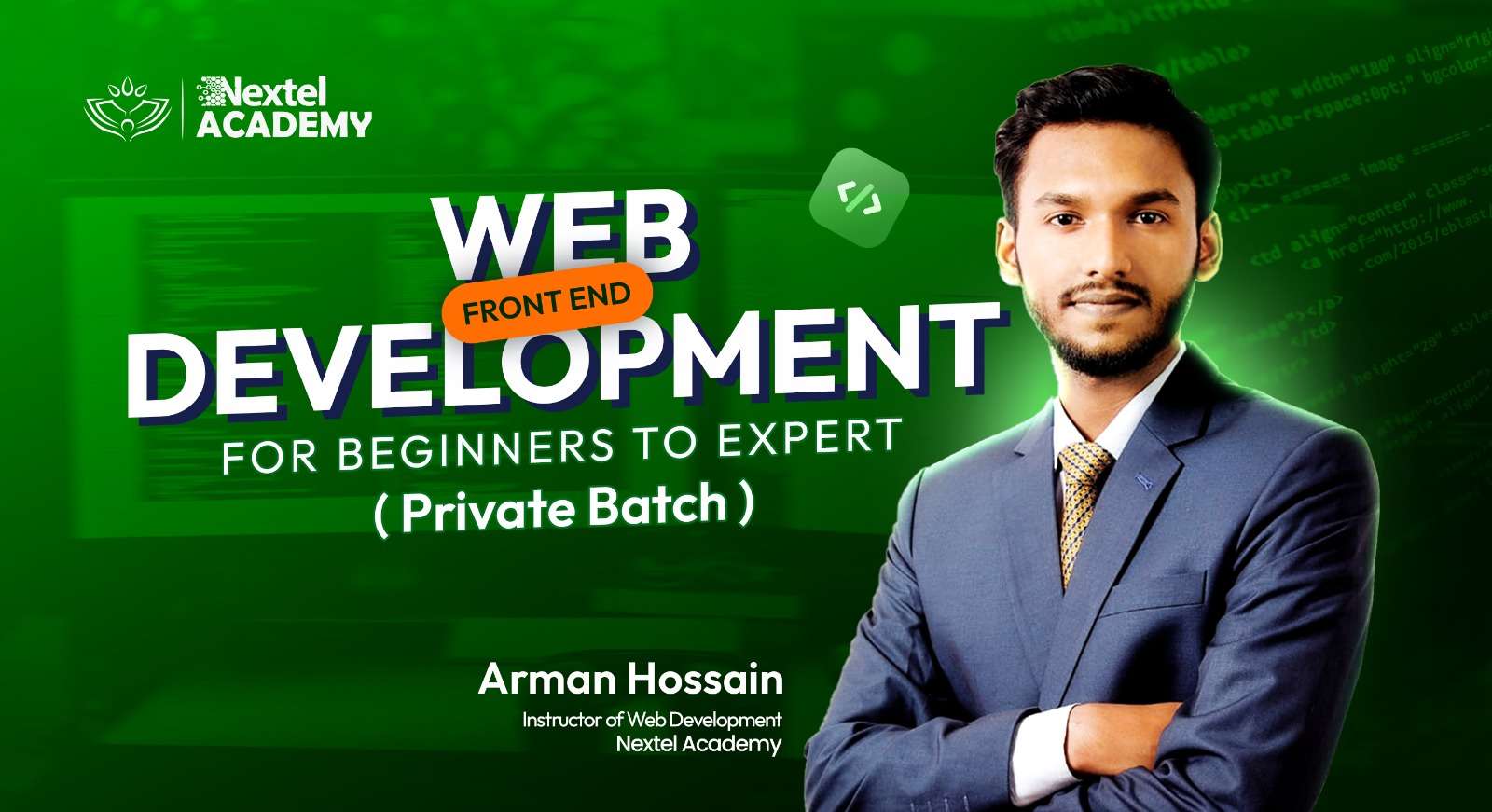 Front End Web Development Course (Private Batch)